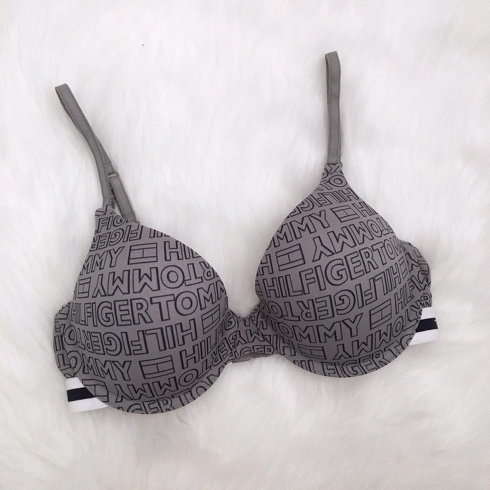 Tommy Hilfiger Gray Classic Tee Push-Up Bra